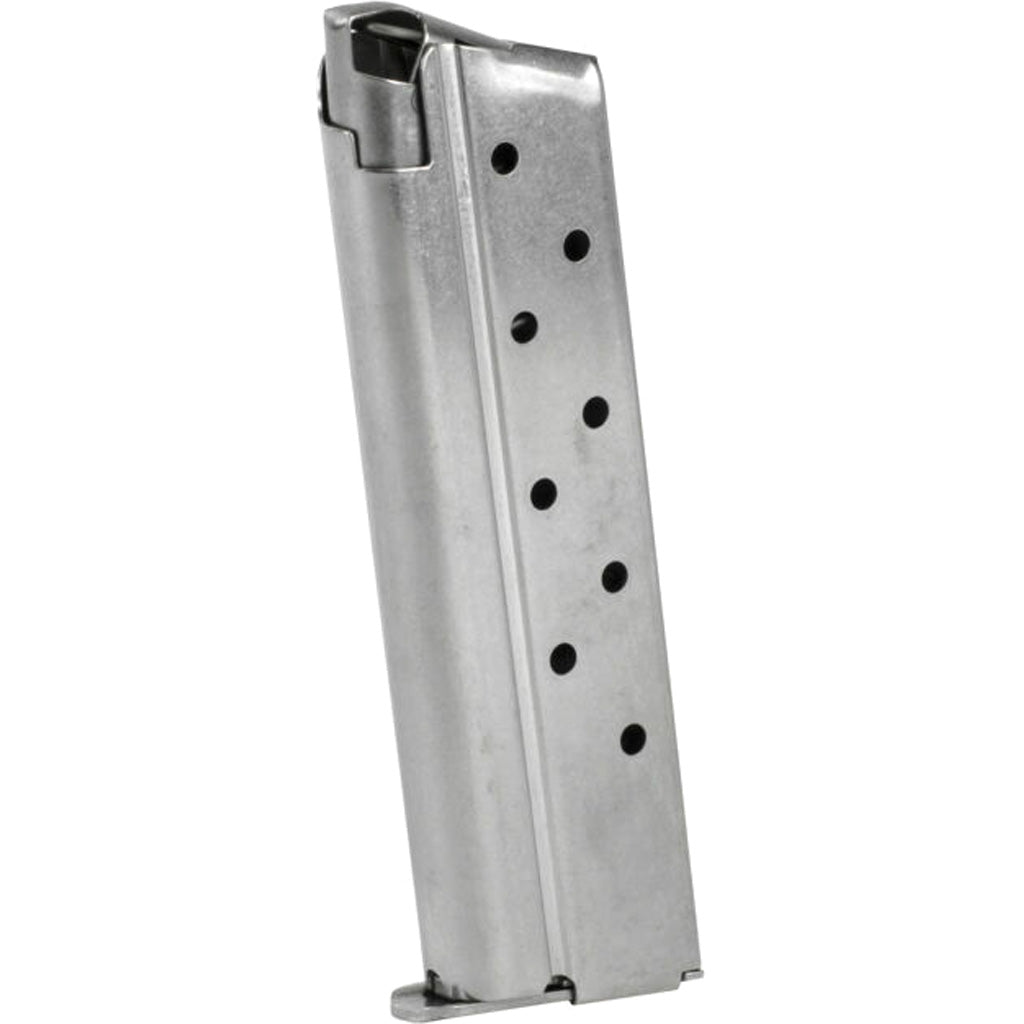 Colt 1911 Magazine in 10mm 8 rd. Stainless - Front View