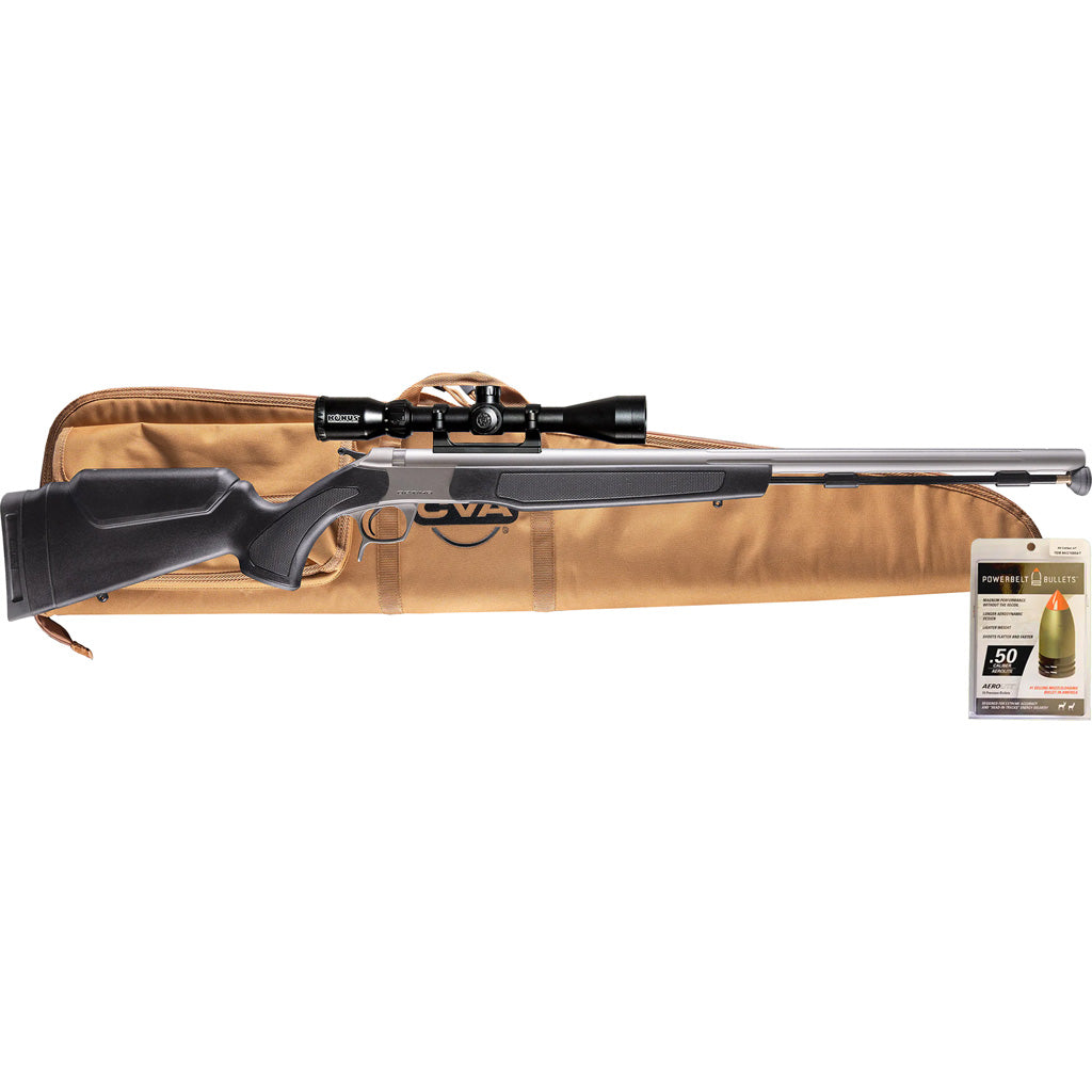 CVA Optima V3 Muzzleloader Package in Black - Front View