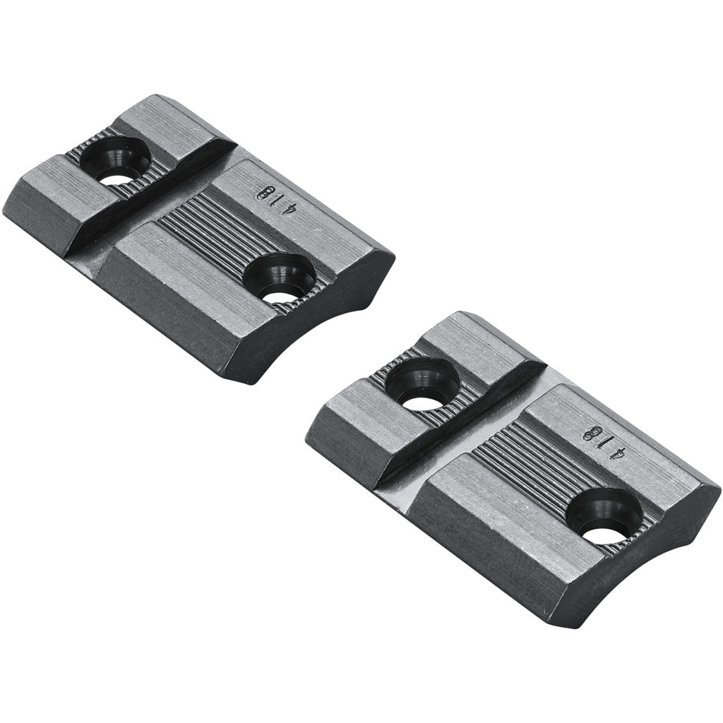Weaver Muzzleloader Base in Matte Black 2 Piece Traditions/CVA - Front View