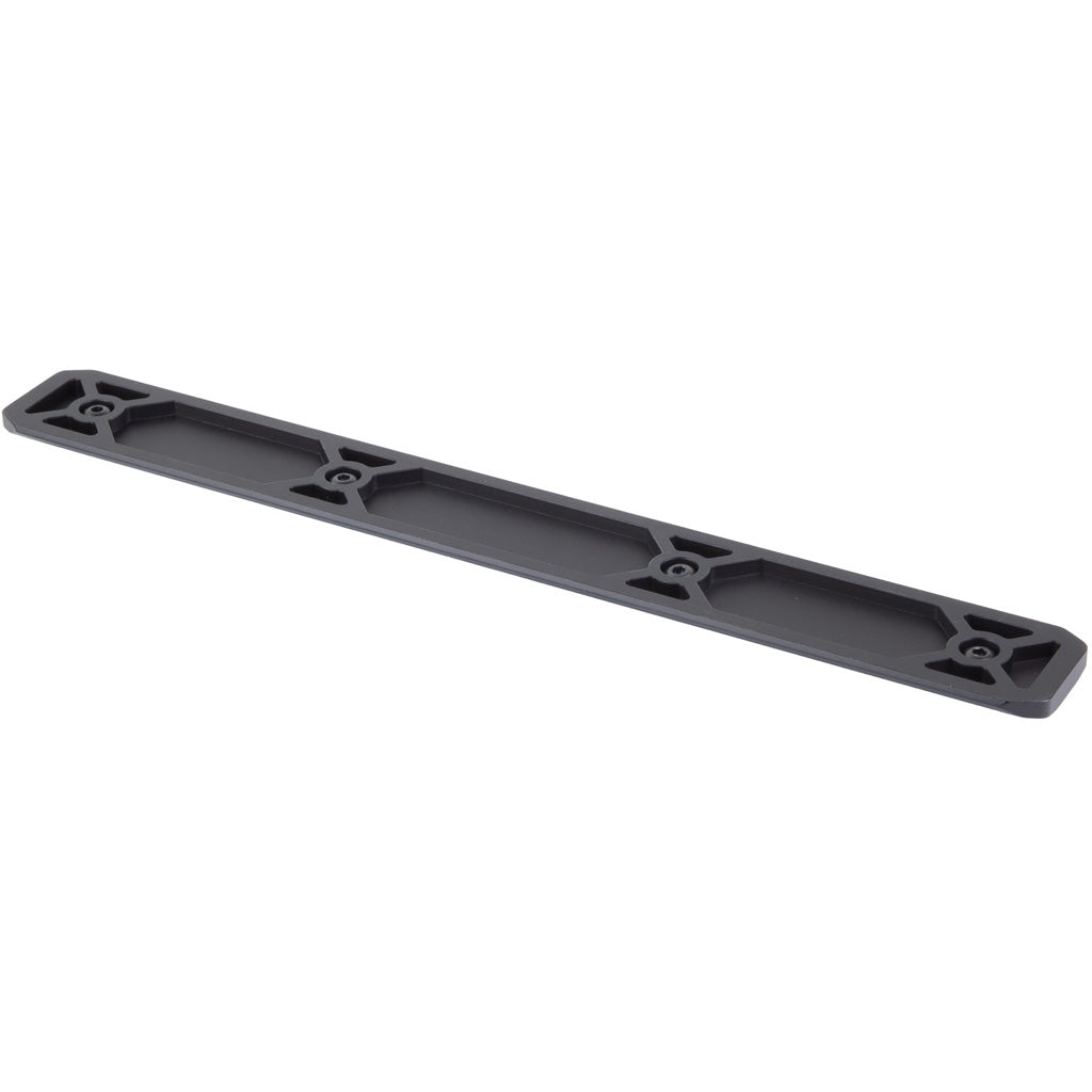 Warne M-LOK Rail in Black 12 in. ARCA Rail w/ M-LOK interface - Front View