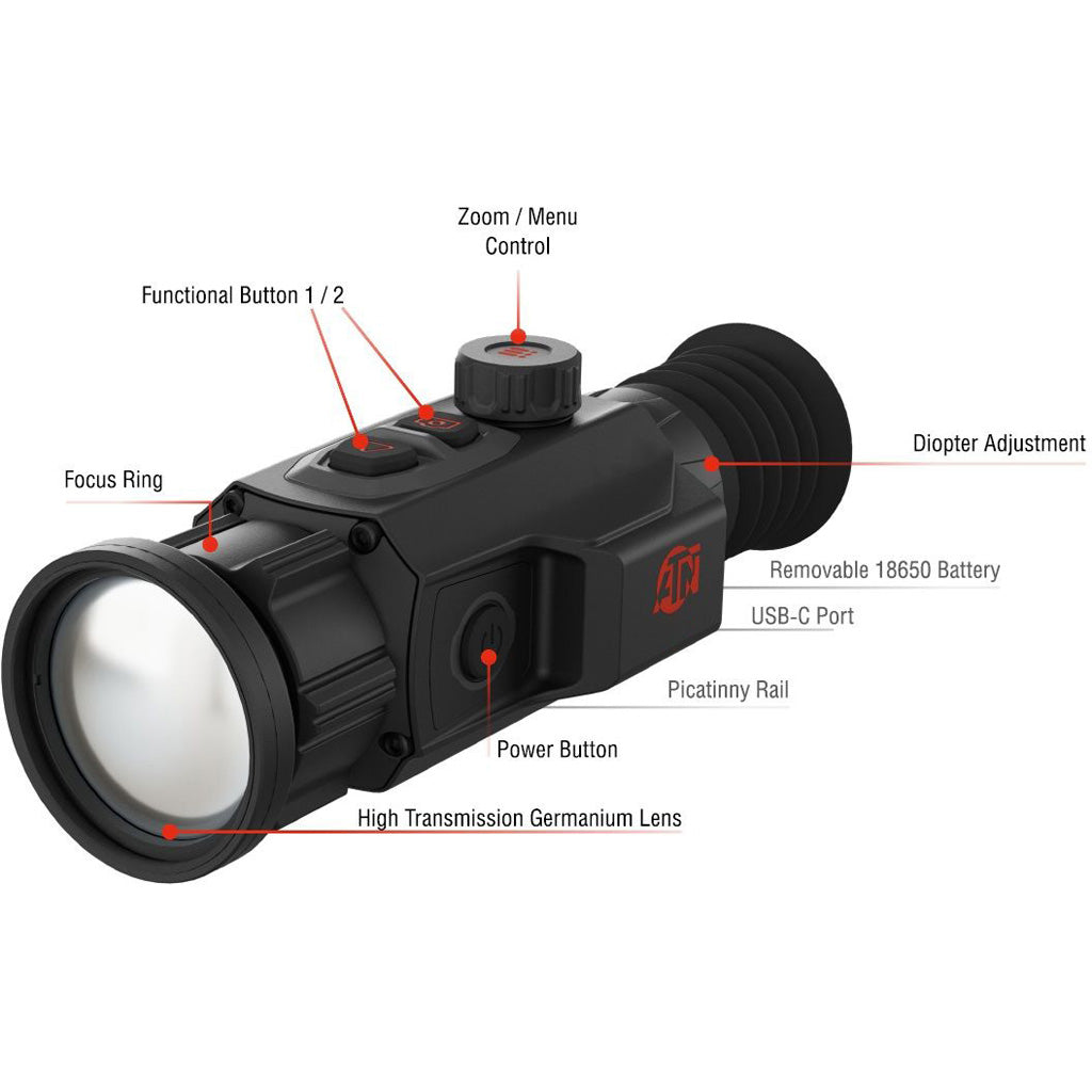 ATN ThOR 6 Mini 384 Thermal Scope - Alternate View 2
