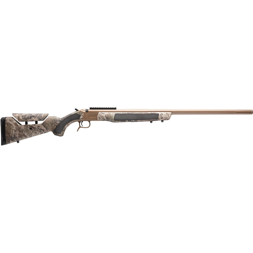 CVA Accura LR-X Muzzleloader in .45 Cal 30 in. FDE/TrueTimber Strata w/Pic Rail - Front View