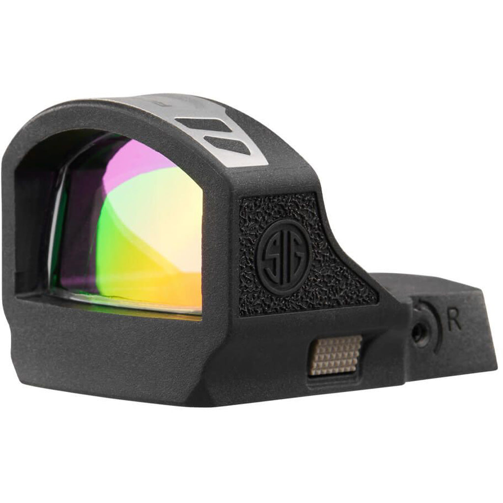 Sig Sauer Romeo-RS Reflex Sight in 6 MOA Red Dot Black Compact Footprint - Front View