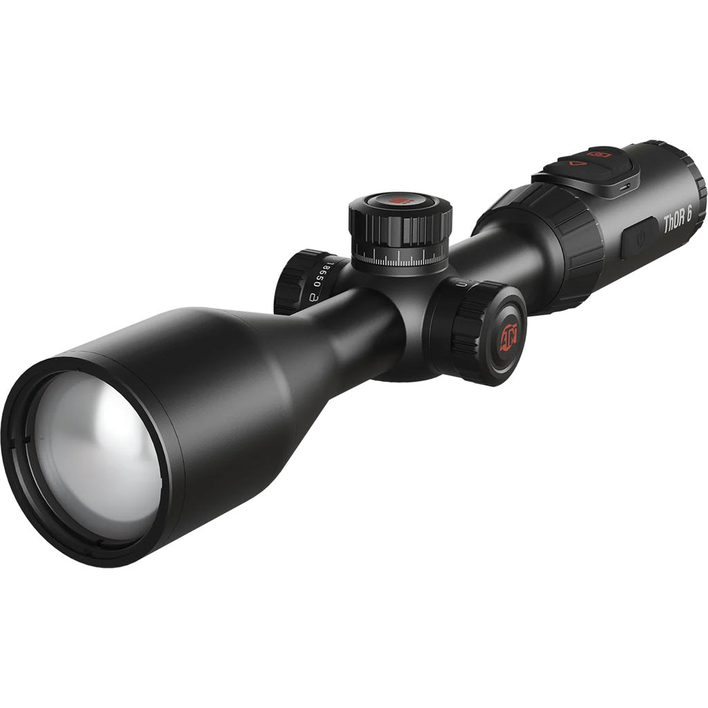 ATN ThOR 6 Elite 640 Thermal Scope in 3-24x, 640x512Sensor Black w/Wi-Fi & Rec & LRF - Front View