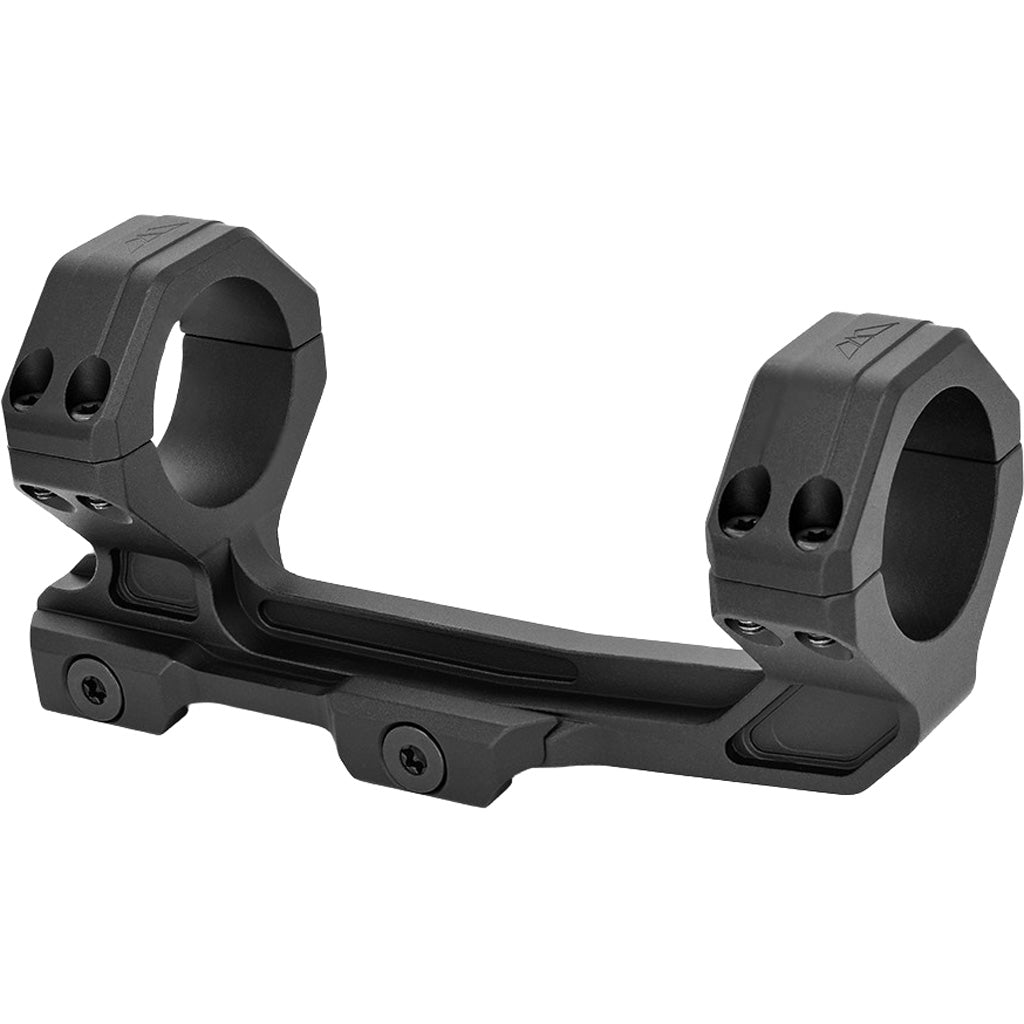 Warne Max Lite MSR Mount in Matte Black 30mm 0MOA - Front View