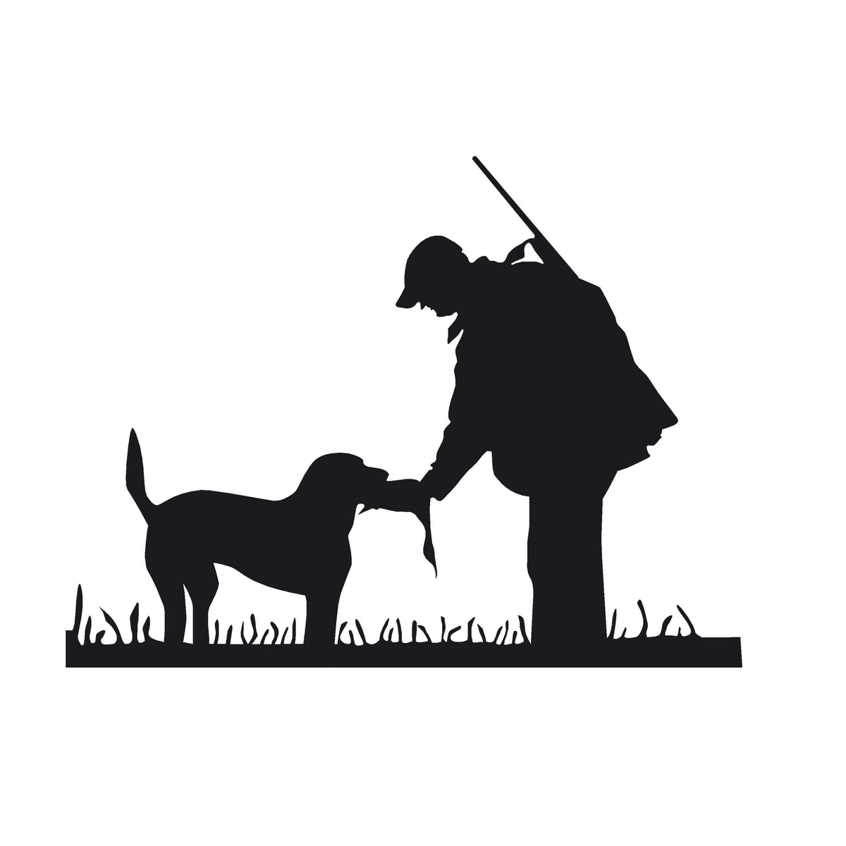Hunter and Dog Deliver to Hand Decal for Hunting Enthusiasts - 1228