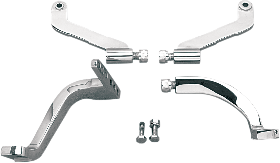 DRAG SPECIALTIES Chrome Floorboard Mounting Brackets for FLT/FLHT - Part 057091-BC5