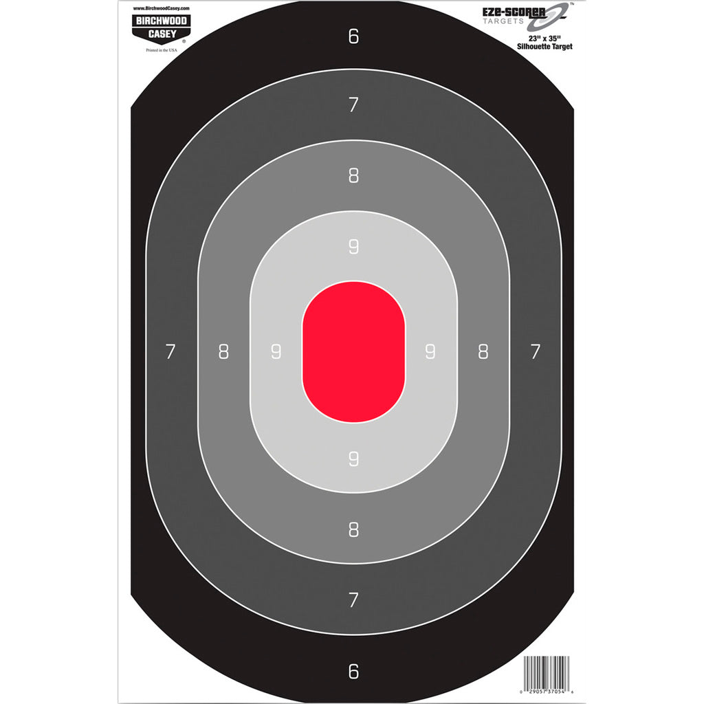 Birchwood Casey Eze-Scorer Oval Silhouette Target - Front View