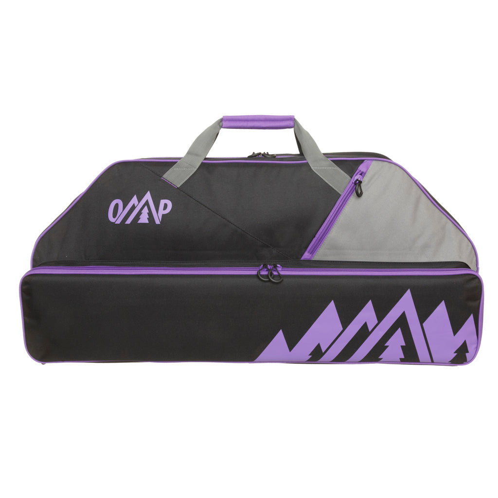 October Mountain Bow Case in Black/Purple 36 in. - Front View