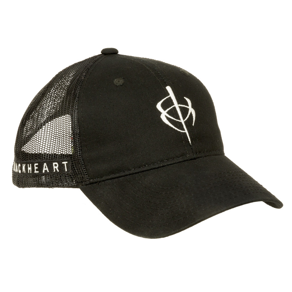 BlackHeart Mesh Hat - Front View