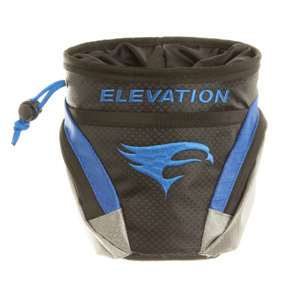 Elevation Core Release Pouch in Black/Blue - Front View