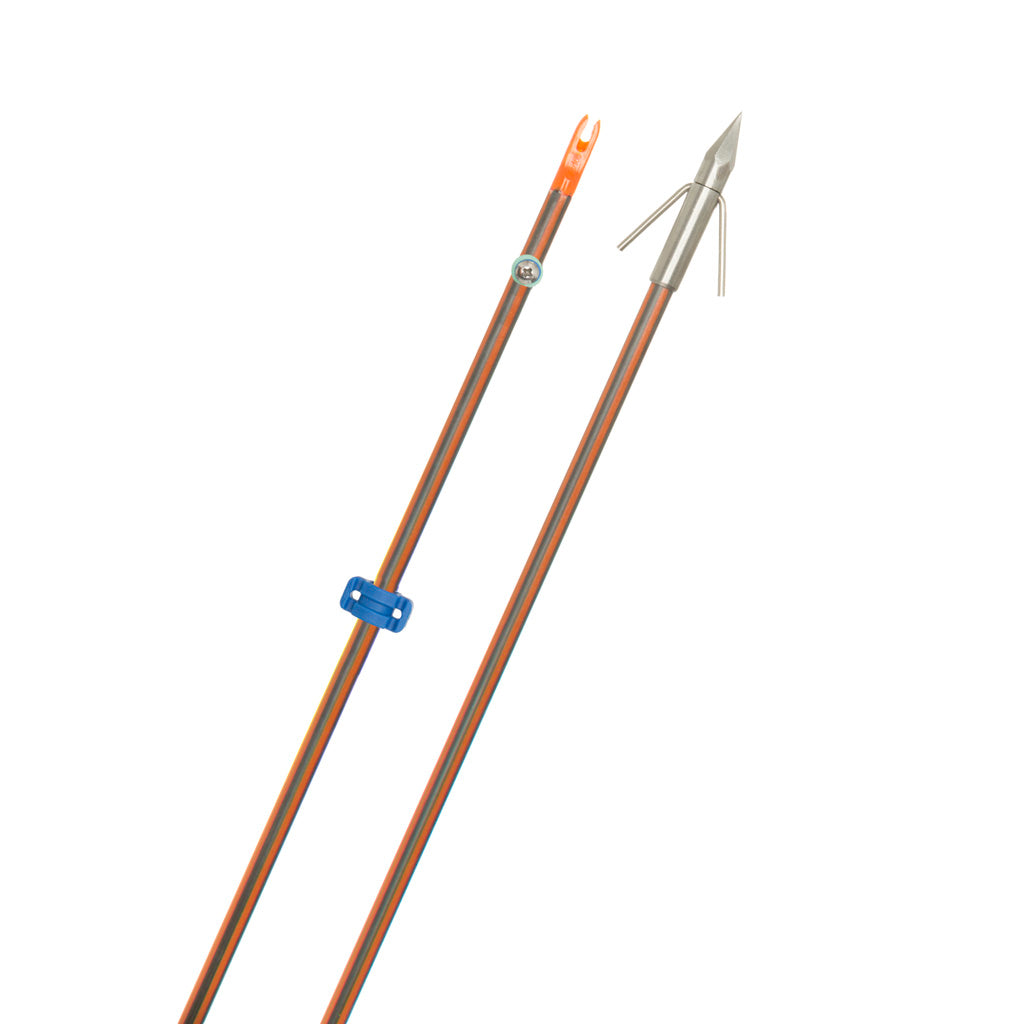 Fin-Finder Fin Finder Hydro Carbon IL Bowfishing Arrow in withBig Head Point - Front View