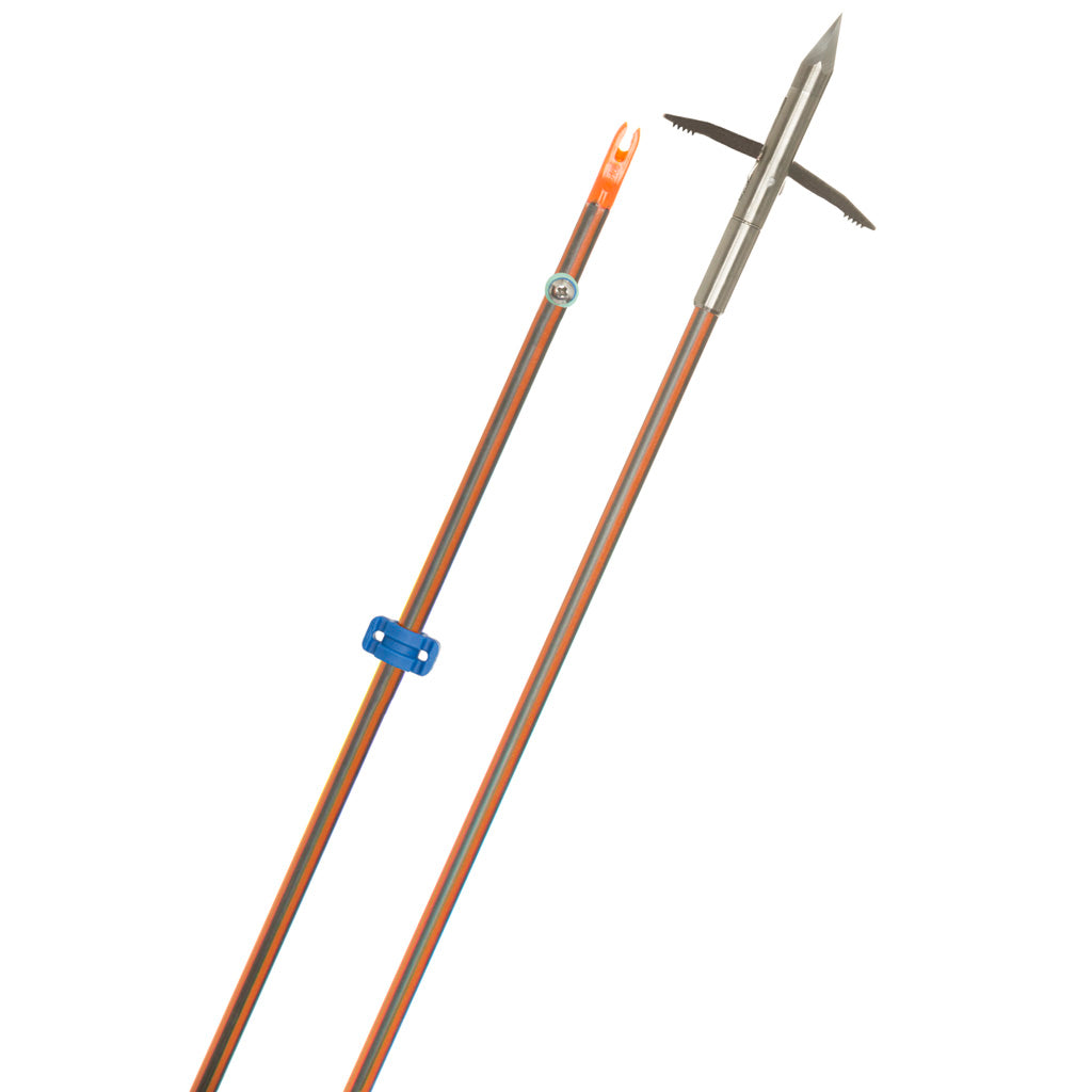 Fin-Finder Fin Finder Hydro Carbon IL Bowfishing Arrow in with The Kraken Point - Front View