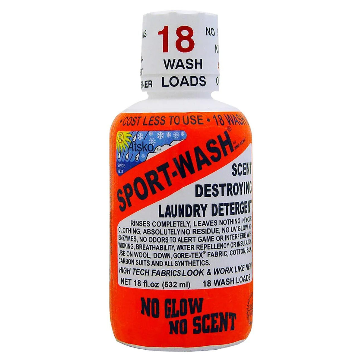 Atsko Sport-Wash Laundry Detergent: 18 oz. Bottle