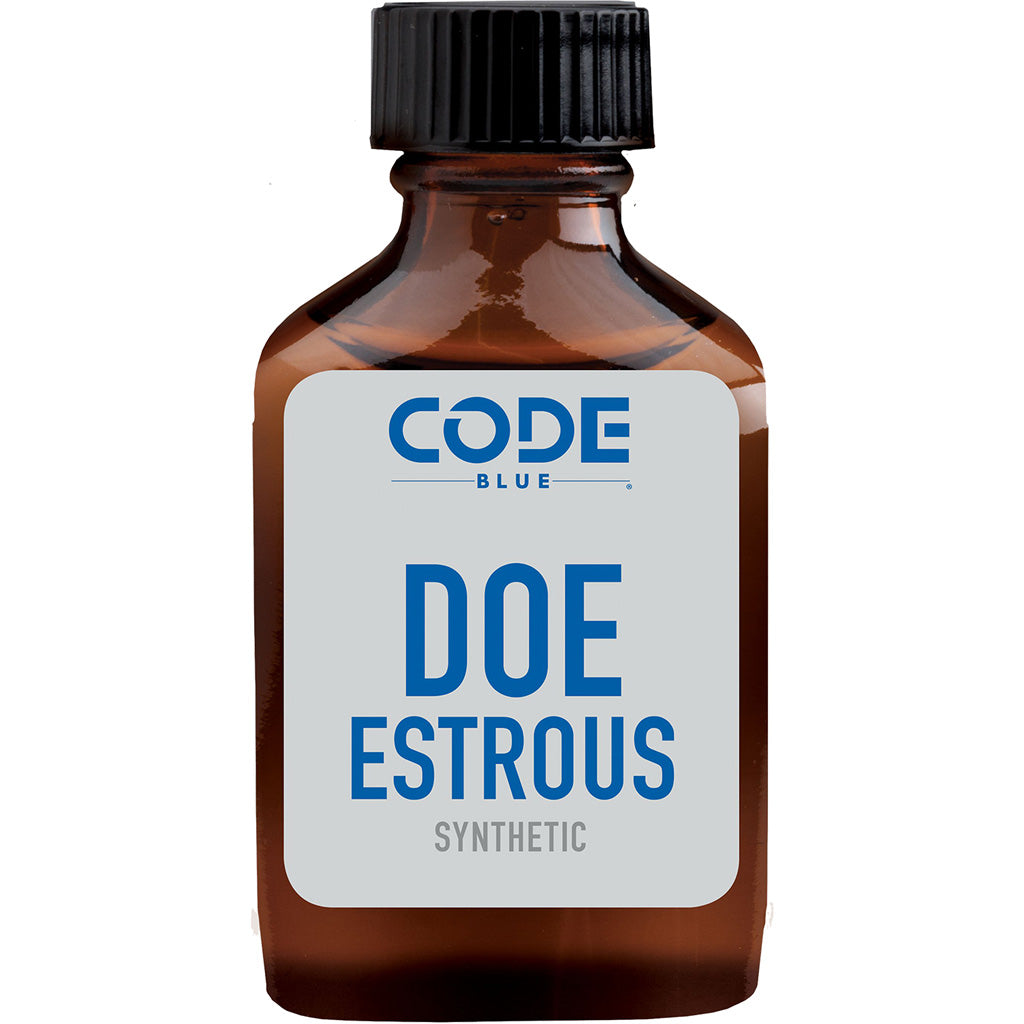 Code Blue Synthetic Doe Estrous Scent in 1 oz. - Front View