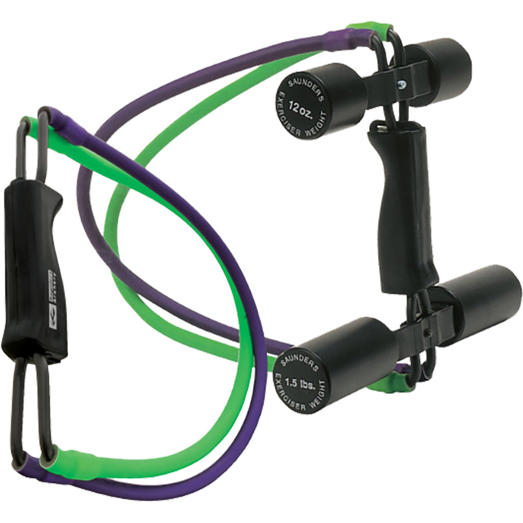 Saunders Power Pull in Black/Green - Front View