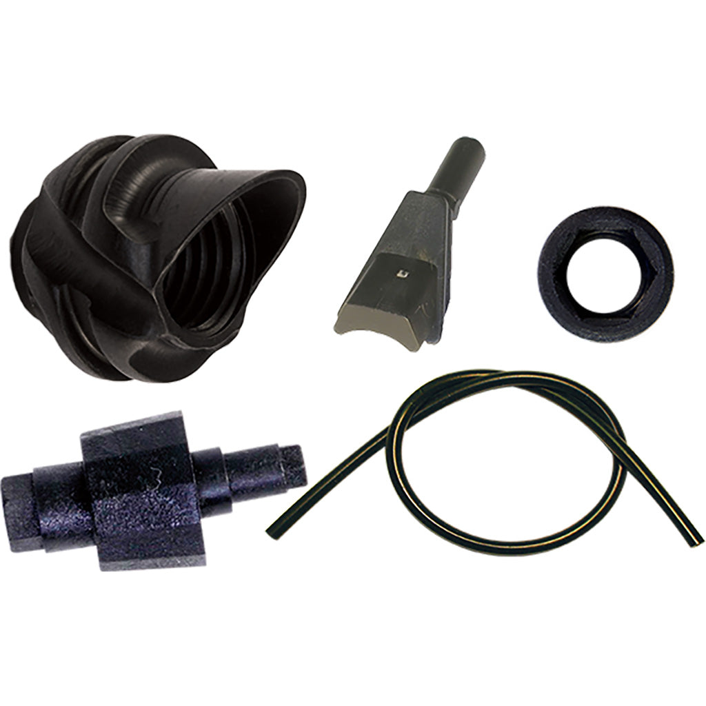 Specialty Archery Hooded Peep w/ Aligner Tube - Front View