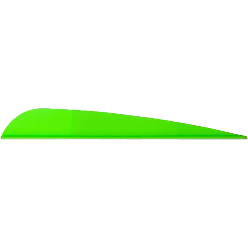 Arizona Archery Enterprises AAE Trad Vanes in Bright Green 4 in. 50 pk. - Front View