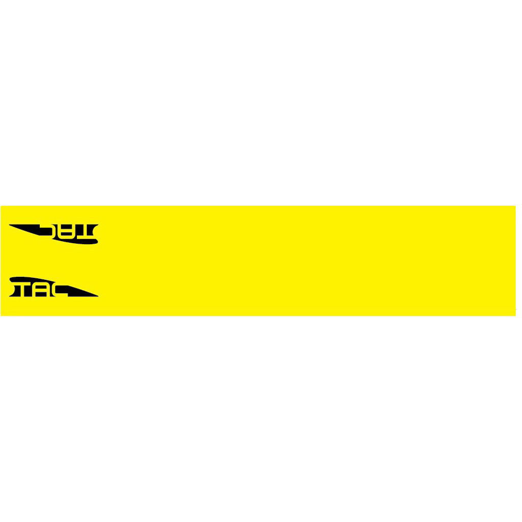 TAC Vanes Arrow Wraps in Yellow - Front View