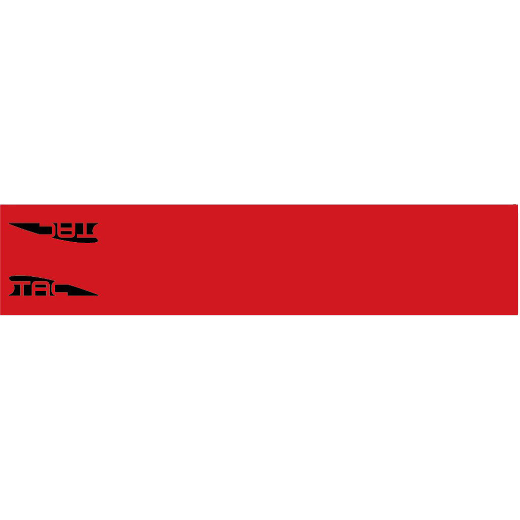 TAC Vanes Arrow Wraps in Red - Front View