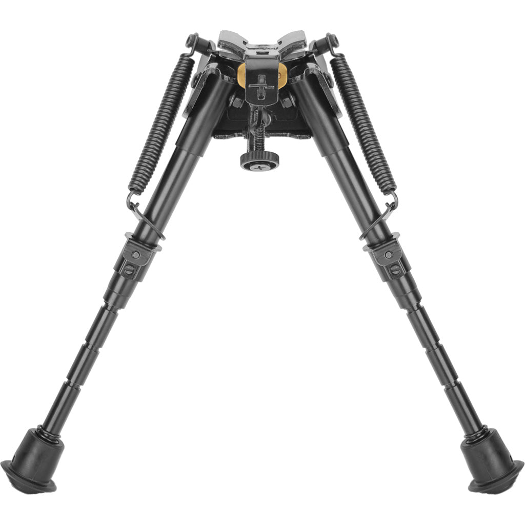 Caldwell XLA Bipod in Black Pivot 6-9 in. - Front View