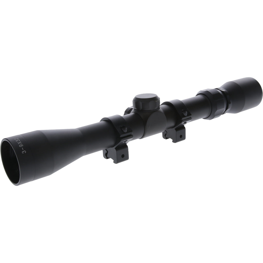 TruGlo Buckline Rifle Scope in Black 3-9x32 BDC Reticle - Front View