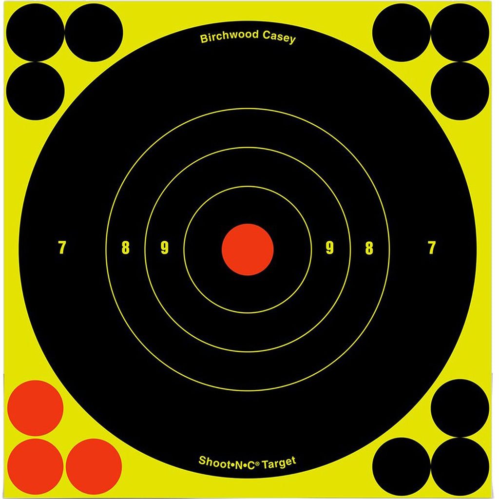 Birchwood Casey Shoot-N-C Target in Bullseye 6 in. 12 pk. - Front View
