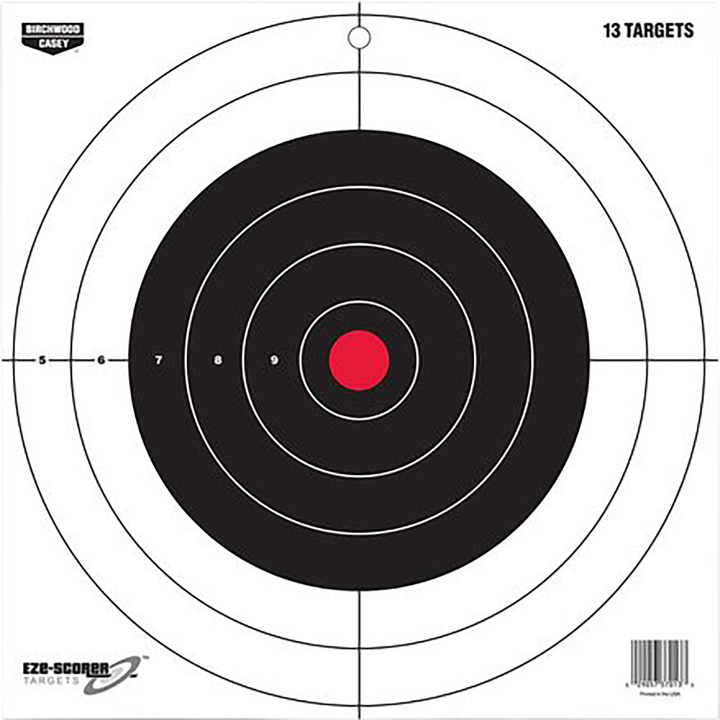 Birchwood Casey EZE-Scorer Target in Bullseye 12 in. 13 pk. - Front View
