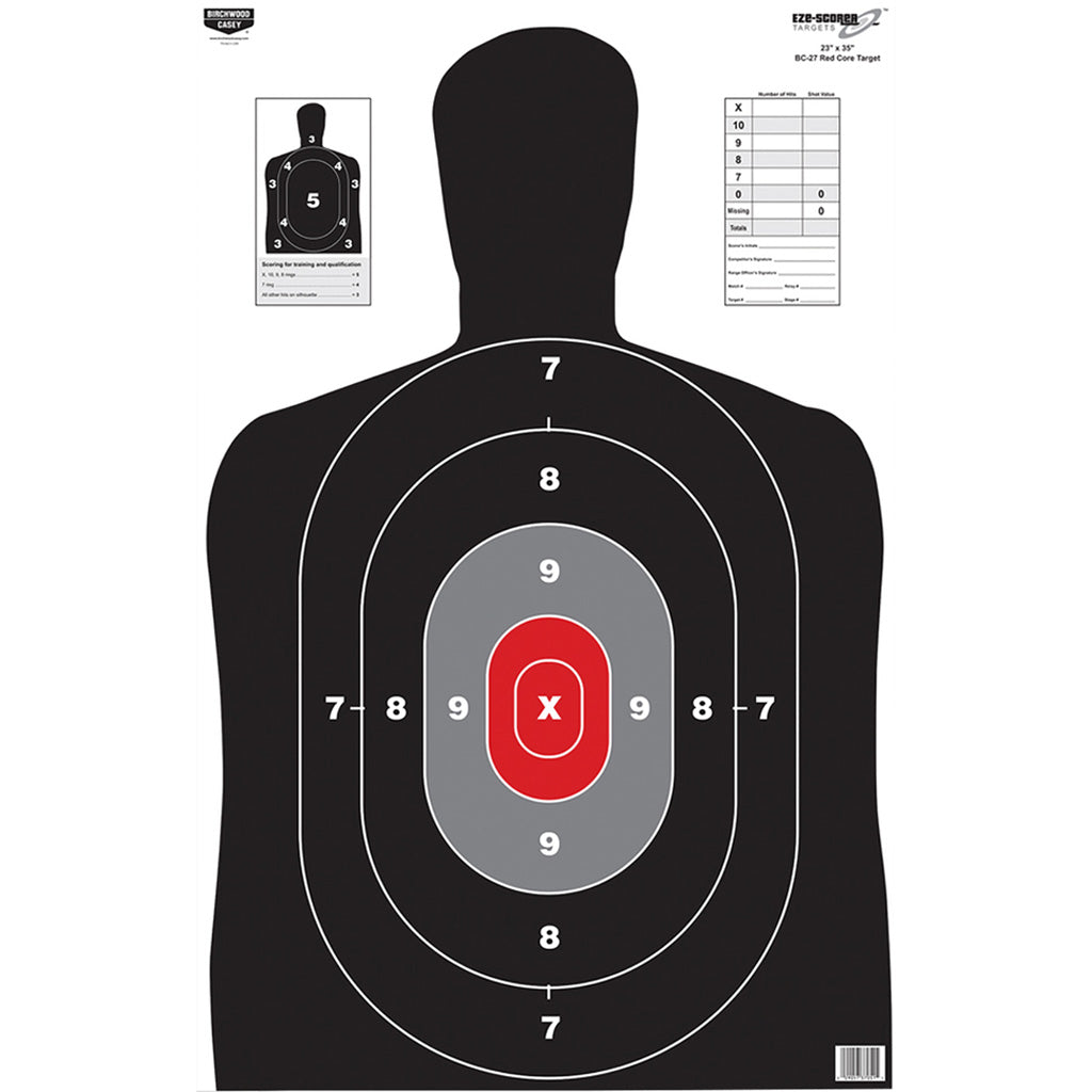 Birchwood Casey EZE-Scorer Target in BC-27 Red 23x35 in. 100 pk. - Front View