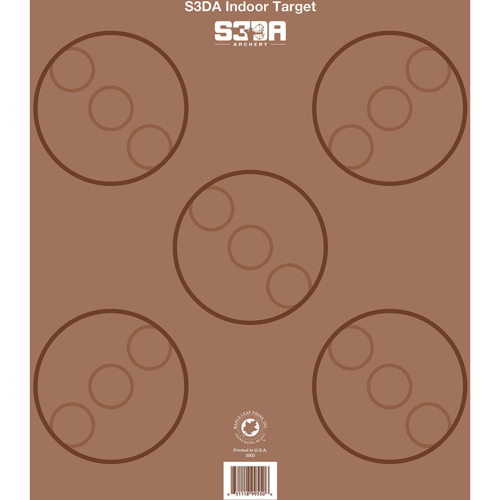 Maple Leaf Press Maple Leaf S3DA 3D Target Face in Brown - Front View
