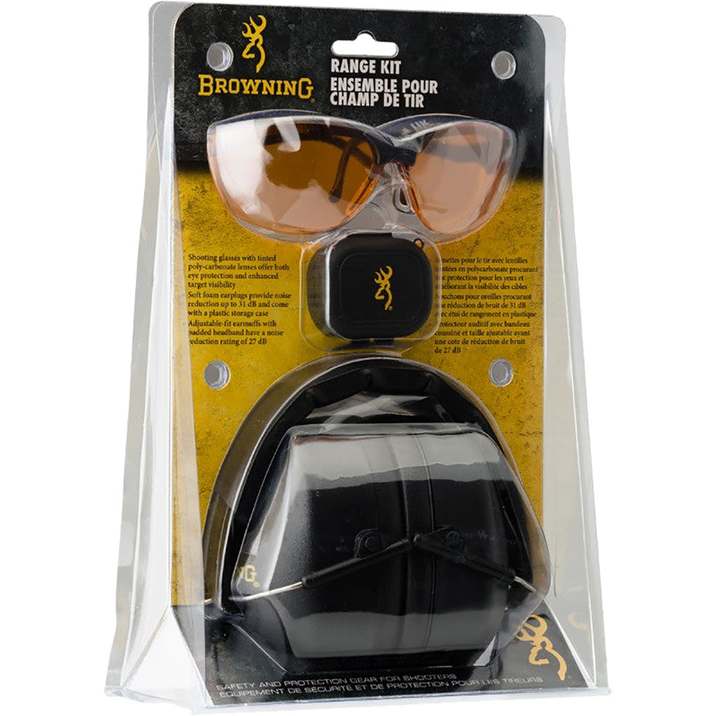 Browning Hearing & Eye Protection Range Kit - Front View