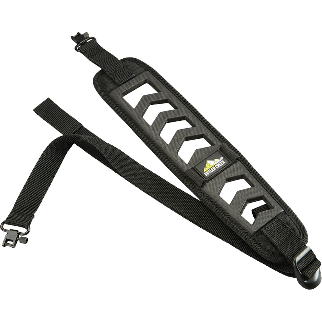 Butler Creek Featherlight Sling in Black Single Point w/ Swivels - Front View