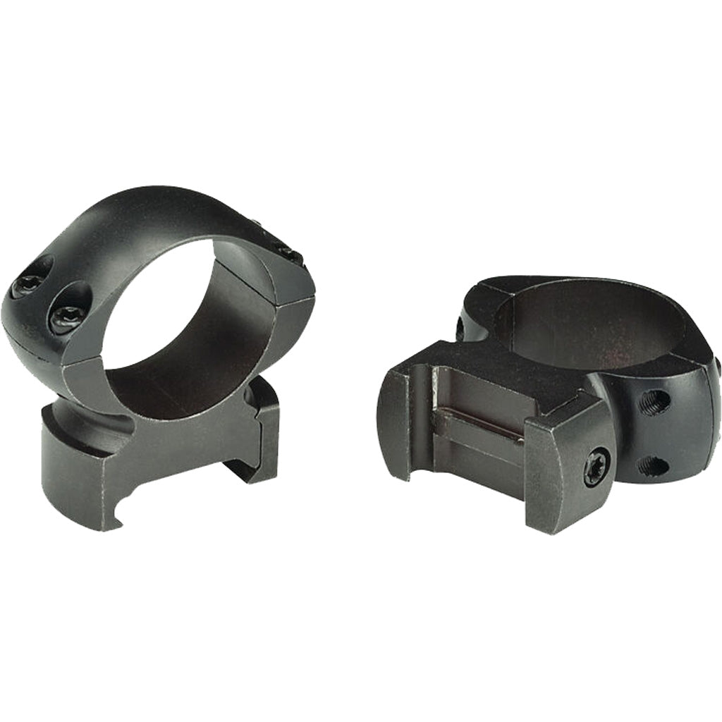 Weaver Grand Slam Steel Scope Rings in Matte Black 30mm - Front View