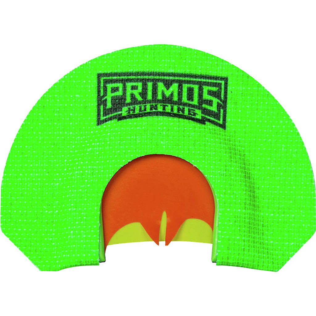 Primos Hen House Diaphragm Call in Green/Orange - Front View