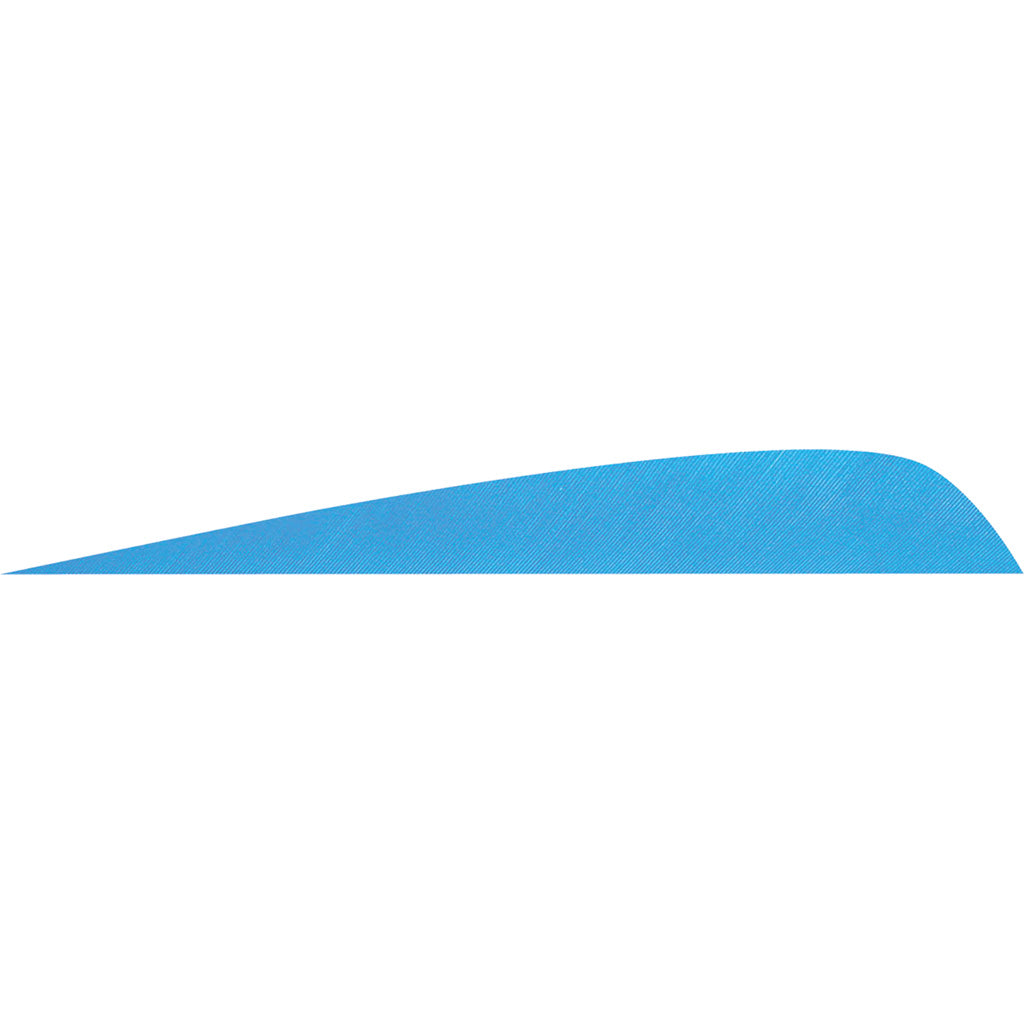 Gateway Parabolic Feathers in Sky Blue 4 in. RW 50 pk. - Front View
