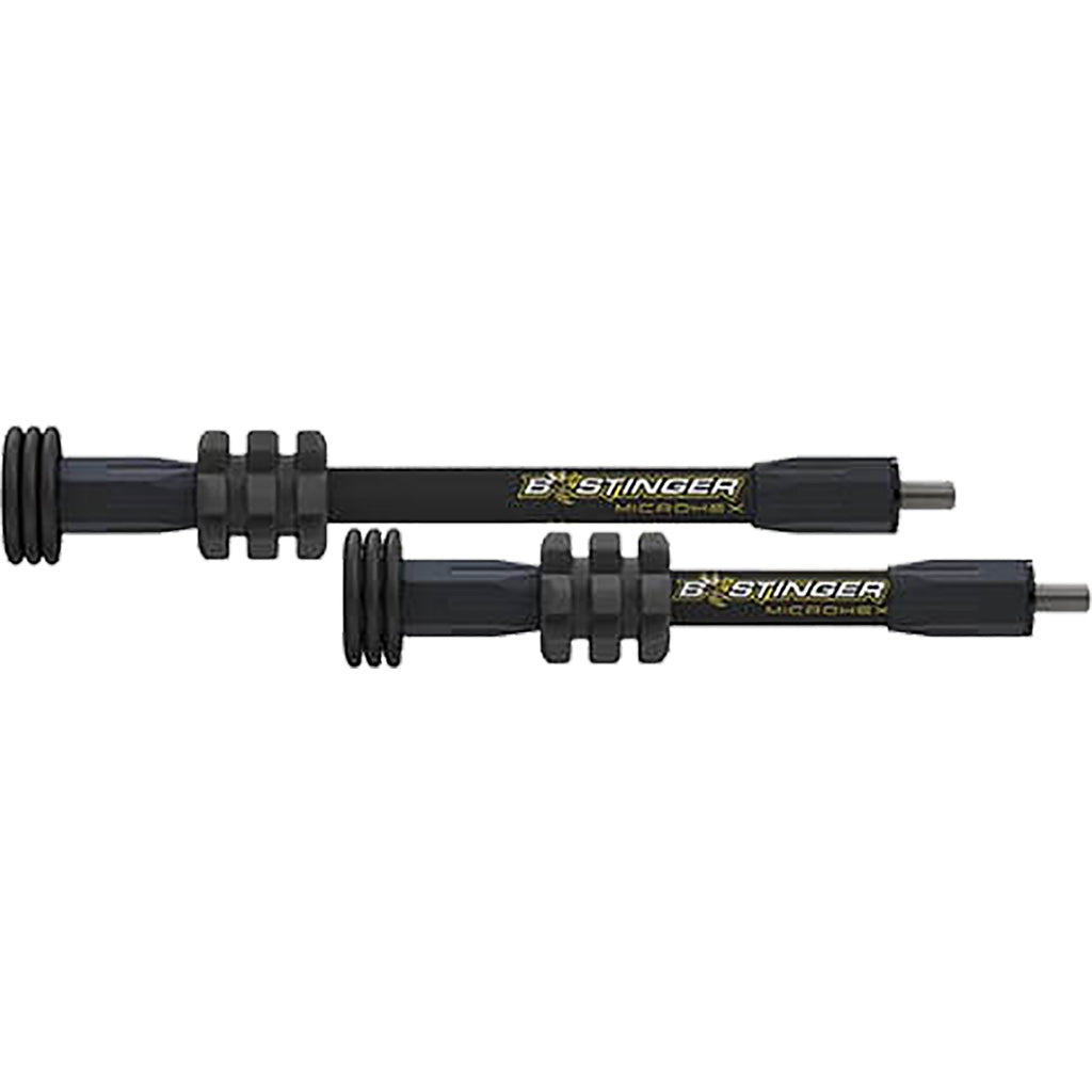 Bee Stinger MicroHex Stabilizer Kit in Matte Black 8 in./6 in. - Front View