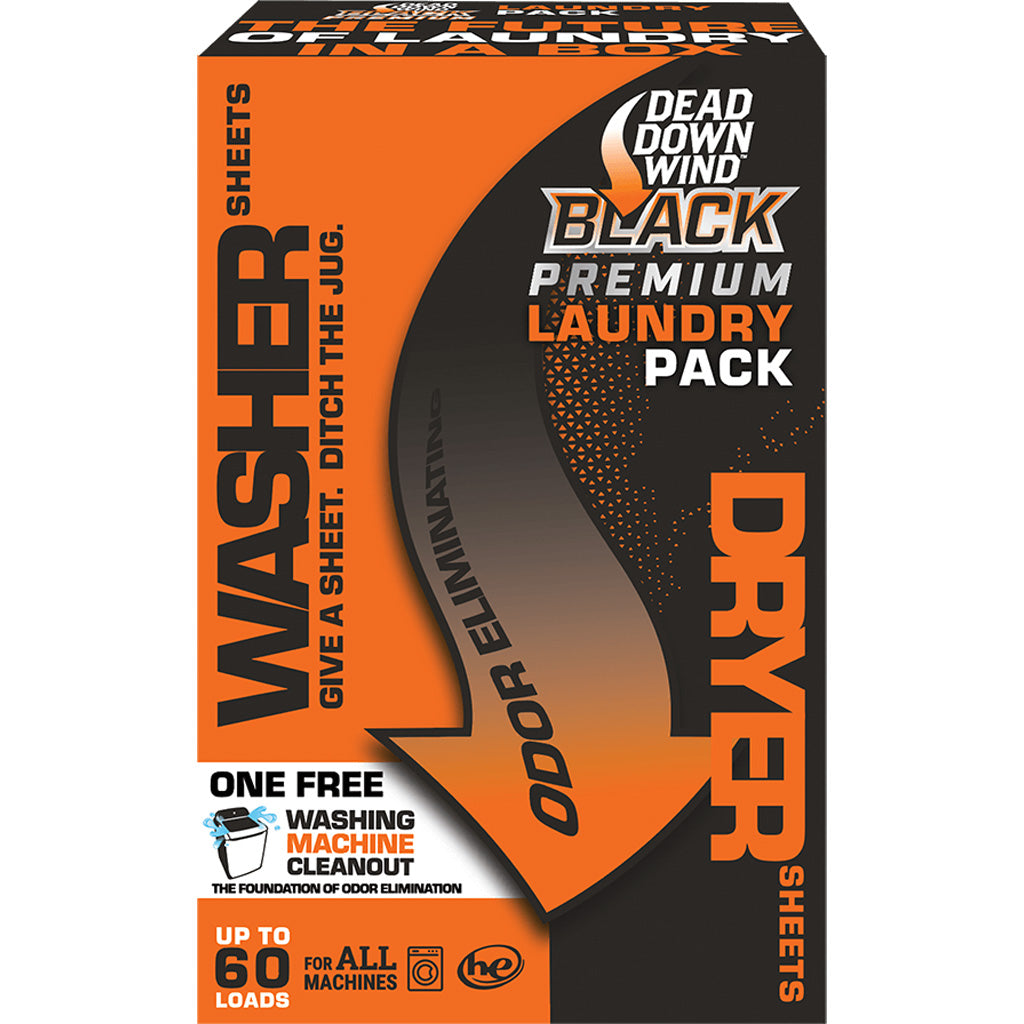 Dead Down Wind BLACK Premium Sheet/Dryer Combo - Front View