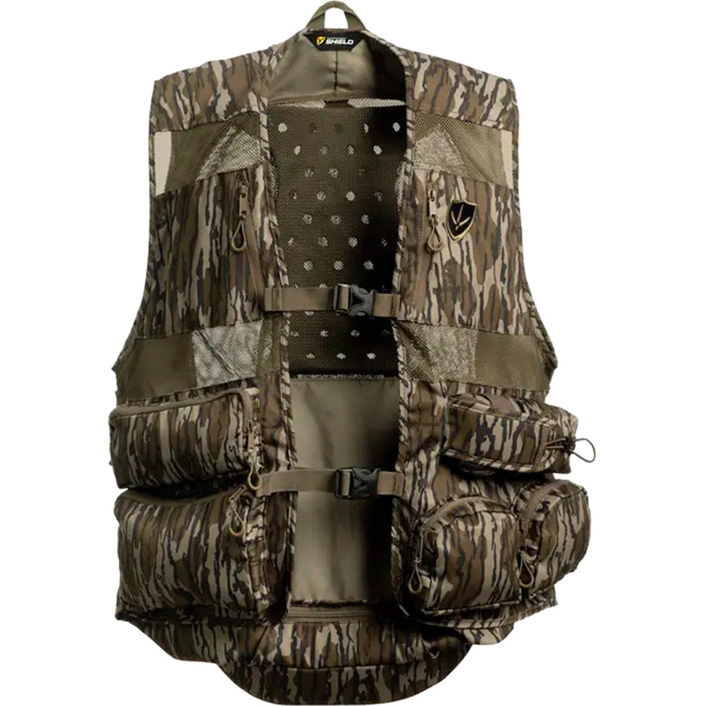 Blocker Outdoors Blocker Finisher Pro II Turkey Vest in Mossy Oak Bottomlands Camo Men's XL - Front View