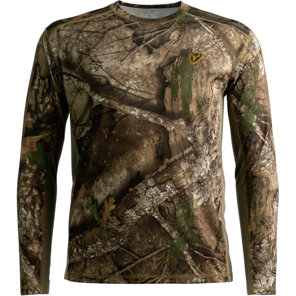 Blocker Outdoors Blocker Angatec LS Performance Tee in Realtree APX Camo Men's Small - Front View
