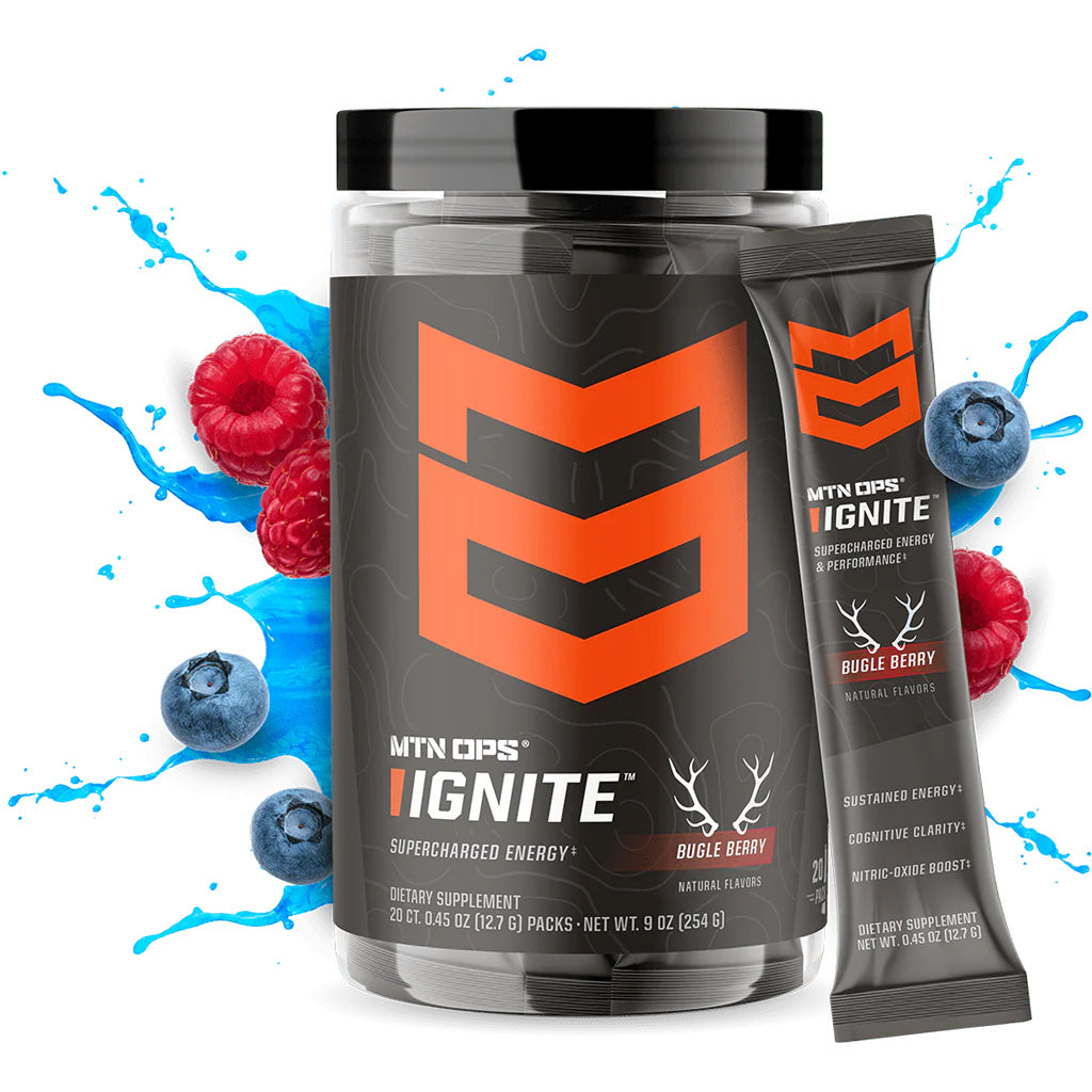 MTN Ops Ignite Bugle Berry in 20ct Trail Pack - Front View