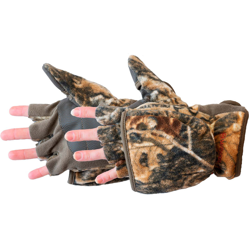Manzella Youth Bowhunter Convertible Glove in Men's Medium - Front View