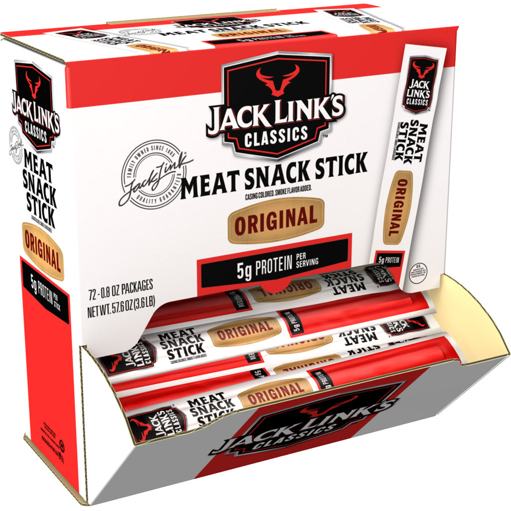 Jack Links 0.8oz Meat Stick Gravity Feed Display - Front View