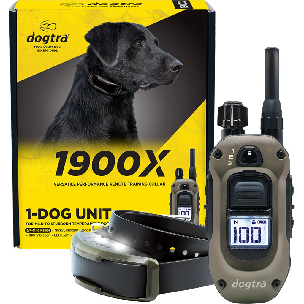 Dogtra 1900X Remote Collar 1-Dog Unit - Front View