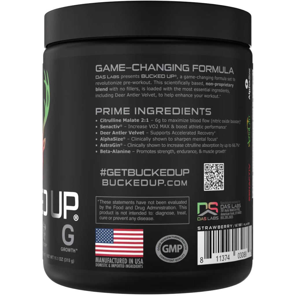 Bucked Up Pre-Workout Strawberry Kiwi - Alternate View 1
