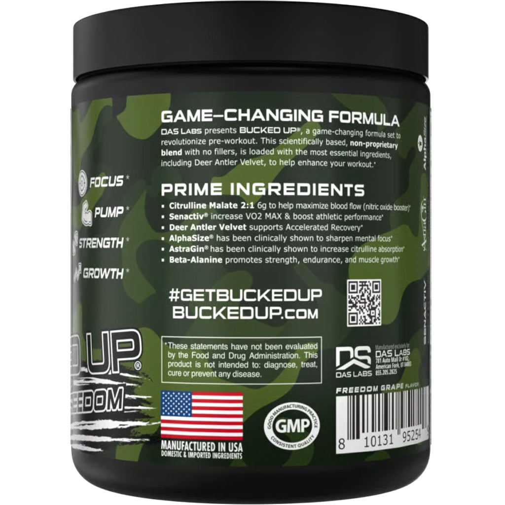 Bucked Up Pre-Workout Freedom Grape - Alternate View 1
