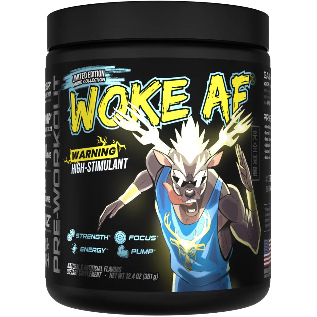 Bucked Up Woke AF Pre-Workout Anime Yuza/Peach - Front View