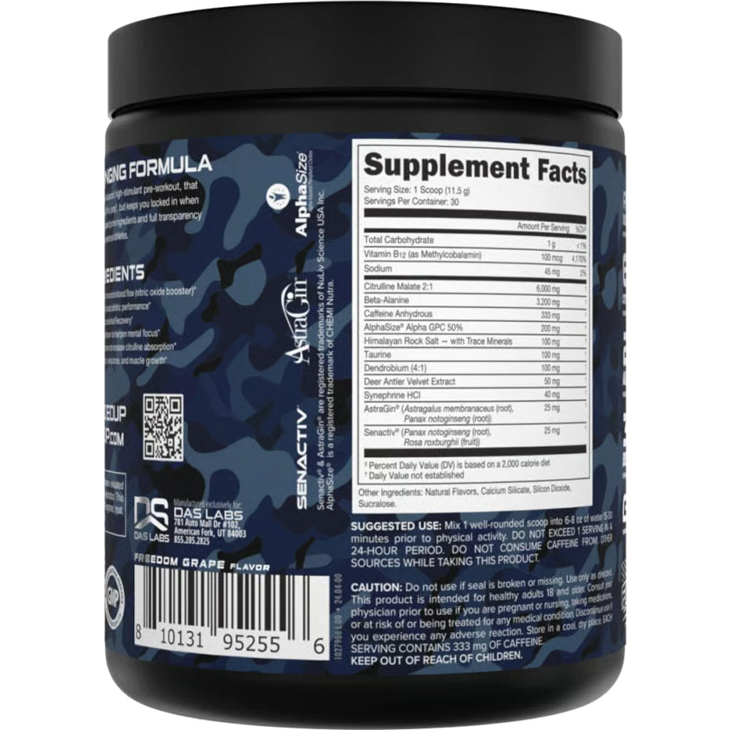 Bucked Up Woke AF Pre-Workout Freedom Grape - Alternate View 2