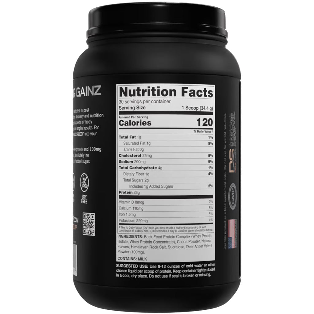 Bucked Up Buck Feed Protein Chocolate - Alternate View 2