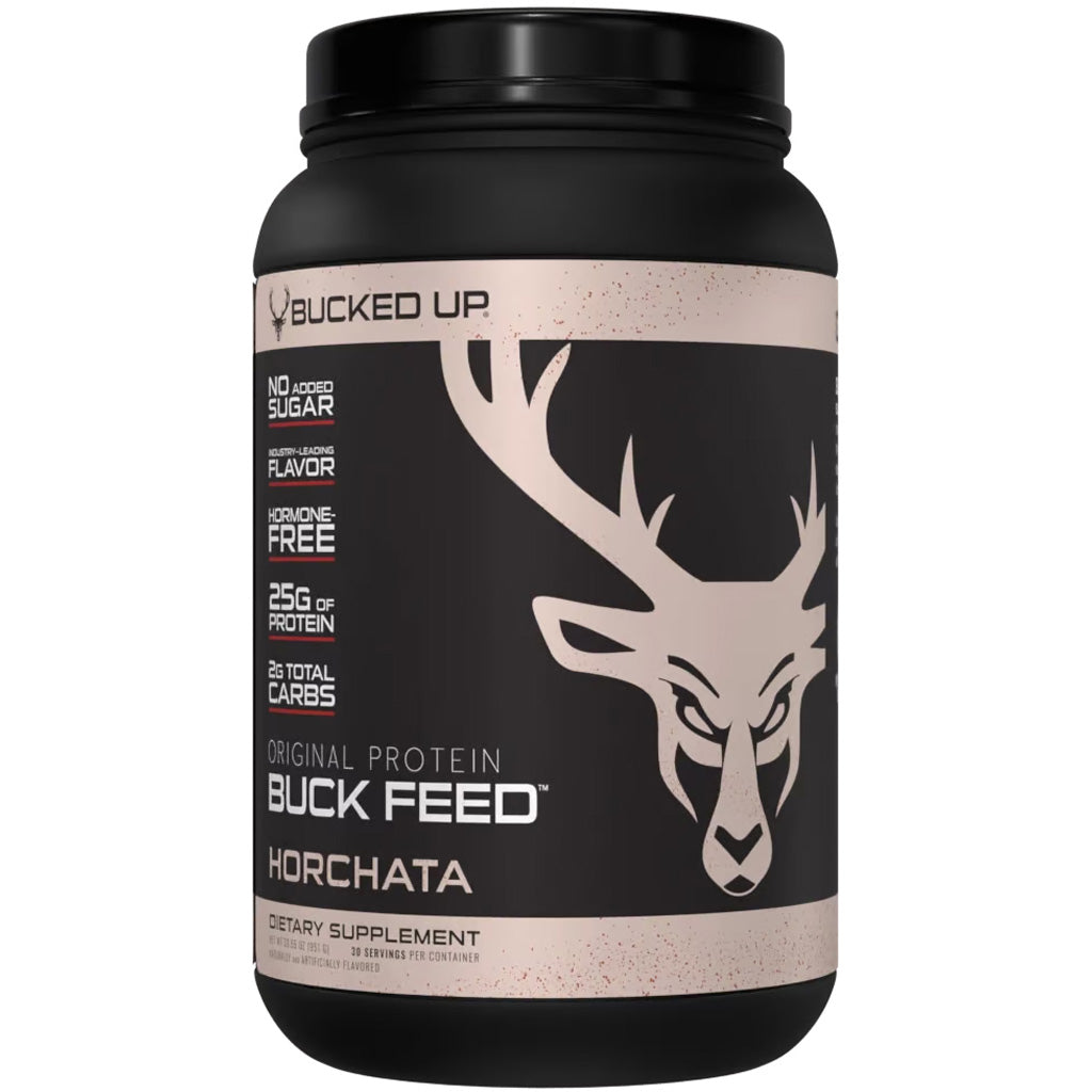 Bucked Up Buck Feed Protein Horchata - Front View