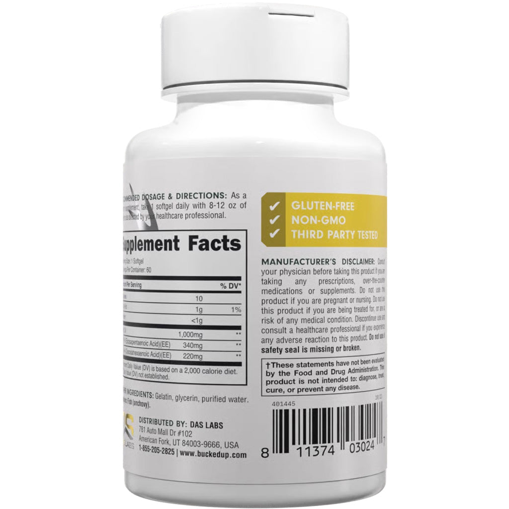 Bucked Up Fish Oil Supplement - Alternate View 2